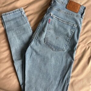Levi's 721 Mile High Super Skinny Light Blue Denim Jeans